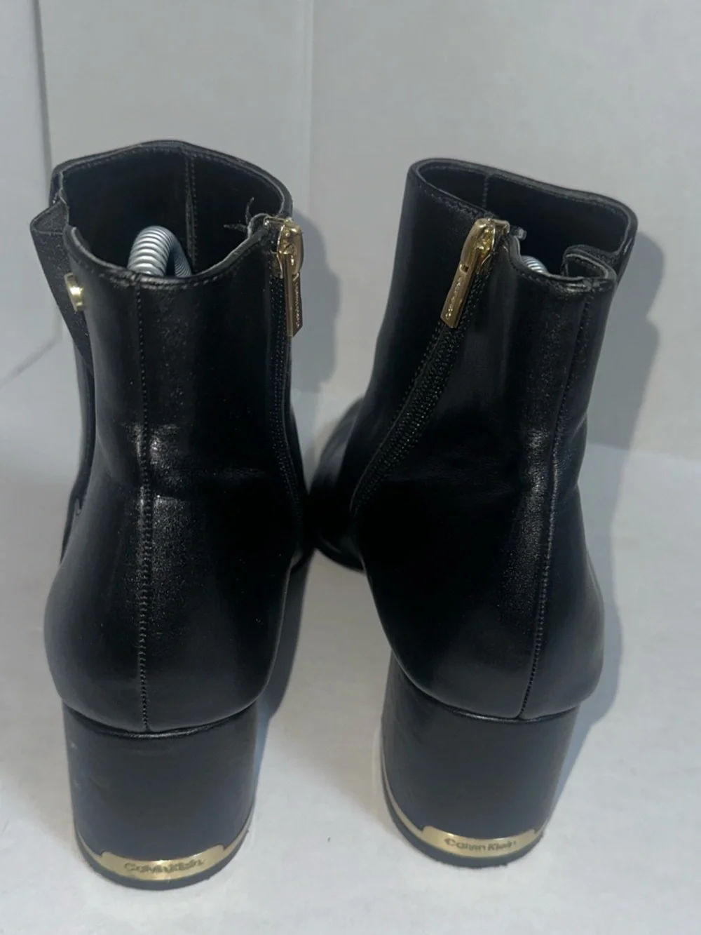 Calvin Klein Fioranna Woman’s Black Ankle Boots Size 10